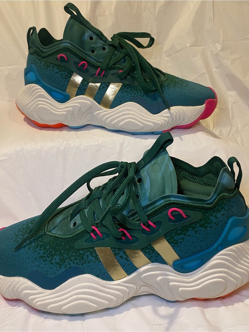 adidas Green Athletic Trae Young 96’ Olympics Style Sneakers Mens size 6